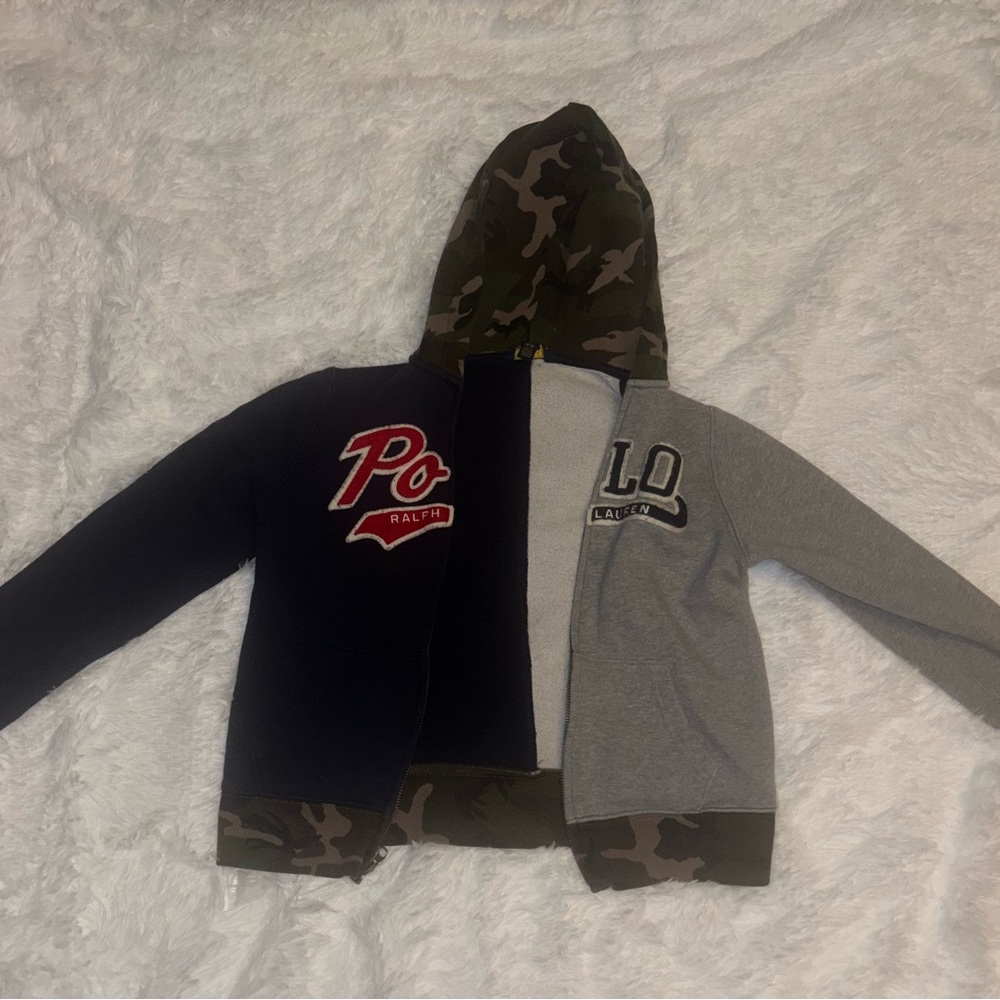 Polo by Ralph Lauren Kids' Black and Gray Hoodie